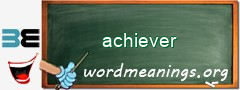 WordMeaning blackboard for achiever